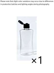 6pcs/1pc Transparent Flip Top Dispenser Bottles, Leak-Proof Squeeze Shampoo & Lotion Containers, Refillable Cosmetic Bottles, Travel Essential - Multicolor - View 9