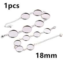 1 Piece 12-20mm Inner Size Crafts Stainless Steel Bangle Bracelet Cabochons Blank Base Tray Setting DIY Jewelry Making Accessories - Bracelet Display Stand - View 8