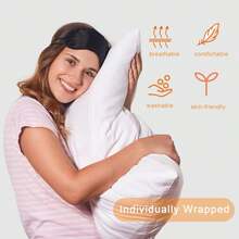 12pcs Adjustable Strap Sleep Eye Mask Black Universal For Travel Home School Party Game, Soft Blindfold For Men Women - View 4