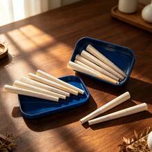 12pcs/Box, 78MM Plastic Box Conical Rolling Paper, Direct Fill Rolling Paper, Portable Plastic Box Hand Rolling Paper For Outdoor Use, Random Color For Paper Mouth Part! Perfect Gift For Smokers! Christmas Gift! Halloween Gift! - View 8
