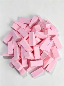 100/50pcs Disposable Triangular Sponge Puff Makeup Sponge Cushion Dry And Wet Dual-Use Nail Sponge Block Does Not Absorb Powder Beauty Egg Makeup Tools - Multicolor - View 6