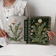 1pc Vintage Dark Botanical Floral Tablet Case Compatible With IPad PRO/AIR, Compatible With SAMSUNG,Compatible With XIAOMI Pad 5/6/7,Compatible With Huawei Matepad - Multicolor - View 4