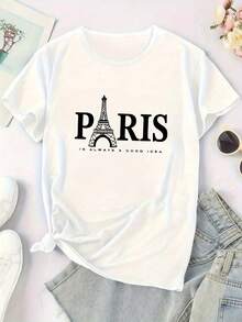 Women T-Shirts - 白色 - 查看 1