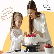 220pcs Cake Decorating Tools, Includes 11-Inch Cake Turntable, 200 Thickened Piping Bags, 12 Piping Tips, 2 Couplers, Cake Spatula And Other Piping Tools, Suitable For Home Baking, Buttercream Frosting DIY - View 6