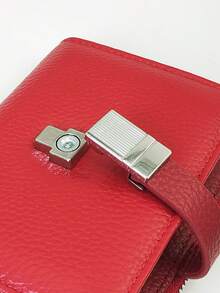 Women's Genuine Leather Short Wallet, Fashionable Snap Closure, Magnetic Opening, Multi-Function Anti-Theft RFID Blocking, Bi-Fold ID Card Holder, Zipper Coin Purse, Exquisite Gift Box Packaging, Perfect Gift - Multicolor - View 5