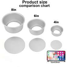 4/6/8/10 Inch Chiffon Cake Mould Anodized Aluminum Mousse Cheesecake Pan Set With Removable Bottom Round Cake Pan For Home Baking - Round Anode Cake Mold - View 4