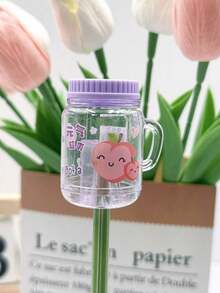 1pc/3pcs/5pcs Creative Pearl Milk Tea Cup Pencil Sharpener, Single Hole, Easy To Sharpen, Metal Blade, ABS Plastic, Scratch-Resistant, Transparent Debris Collection Box, Designer Style - Multicolor - View 3