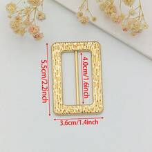 1PC Women Golden Metal Belt Buckles Coat Waist Band Clasps Decoration Down Jacket Strap Connector Hooks DIY Bags Repair Sewing Accessory Buckle - A - View 8