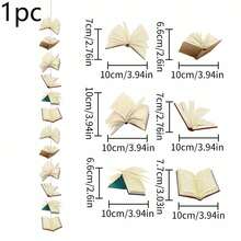 Ornamen Dekoratif Berbentuk Buku Berwarna Putih, Cocok Untuk Dekorasi Kamar Tidur, Dekorasi Ruangan, Dekorasi Pesta Ulang Tahun, Dekorasi Kelas, Kafe, Ruang Belajar, dan Properti Fotografi - Beraneka warna - View 10