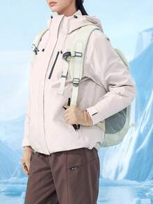 CAMEL CROWN Down Jacket Windproof Jacket Unisex 3-In-1 Winter Fleece Lining Thickened Outerwear Hiking Jacket - Oak Ash - View 6