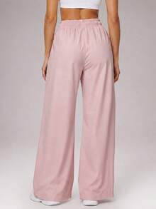 CZRLHYT Women's Pink Soft Shell Pants, Solid Color Straight Leg Outdoor Hiking Pants, Suitable For Outdoor Sports And Casual Wear, Spring/Autumn/Winter - Pink - View 5