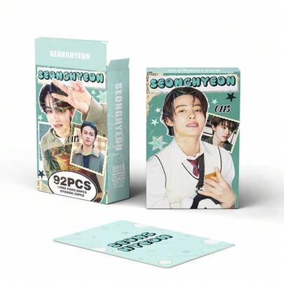 92pcs Laser Holographic Small Cards C ORTIS Single Member SEONGHYEON Photo KPOP Idol LOMO Card Collection, Perfect For Holiday Gifts, Fan Birthday Gifts, Fun And Cute Gifts, Birthday Gifts, Easter Gifts, Halloween Gifts, Christmas Gifts, Party Gifts, Katseye Light Stick, Straykid, Photocard, K Pop, Katseye Photo Card