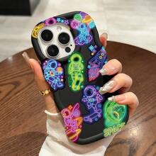 50入卡通霓虹太空人貼紙，趣味太空美學貼紙包，行星貼紙，剪貼簿貼紙，手帳貼紙，大容量乙烯基防水貼紙，適用於水壺、電腦、筆電、手機、行李箱、筆記本、冰箱 - 4 - 查看 3