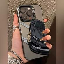 Cool Sports Car 7/8Plus Anti-Fall Soft Shell Simple High-End Air Cushion Suitable For Iphone14Promax Apple 13 Mobile Phone Case Couple Xsmax New 12Pro Anti-Fall Xr Frosted 11 Men And Women 13 All-Inclusive 15PRO Soft Shell 15 Protective Cover - 透黑 - 查看 1