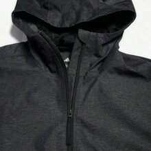 Adidas Men's Loose Fit Casual Classic Outdoor Hooded Woven Jacket Spring/Autumn JJ4657 - Dark Gray - View 3