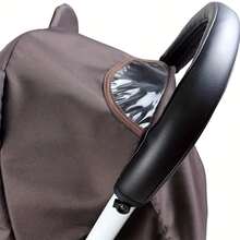 Stroller Handle Cover, Faux Leather Protective Sleeve, Foldable, Washable, Zipper Design, Universal Fit For Strollers - Multicolor - View 1
