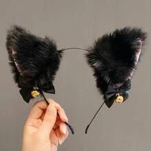 1pc Leopard Print Fox Ear Cute Party Headband Animal Ear COS Headpiece Wearable All Seasons,Animals Ear Halloween Costume - Brown - View 2