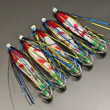 ANFS 5pcs Shrimp JIg, Horizontal Egi Squid Jig Set, Shrimp Lure For Saltwater Octopus Cuttlefish Sea Fishing - Multicolor - View 12
