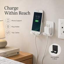 Minimalist Universal Hook, Suitable For Bathroom Accessories, Space-Saving Wall-Mounted Design, Suitable For Minimalist Style Men And Women, Rechargeable Phone, Perfect Storage And Organization, Razor Holder, Bathroom Decor, Suitable For Kitchen And Bathroom - Multiple Styles - View 5
