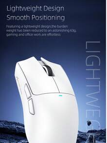 ATTACK SHARK Lightweight PAW3311 Gaming Mouse, 3-Mode Wireless Bluetooth Mouse With RGB Charging Base, Rechargeable Computer Gaming Mouse For Home, Business And Office - View 6