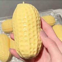 1 PC Bola Squishy Kacang, Mainan Remas Lembut Slow-Rebound untuk Dekompresi, Hadiah Pesta, Halloween, Thanksgiving, Natal, Mainan Pereda Tekanan Kreatif - MultiWarna - View 2