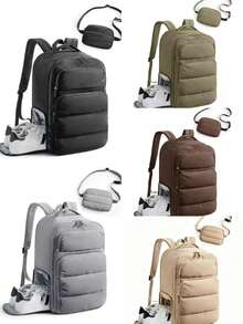 Unisex Large Capacity Travel Backpack, Business Laptop Backpack, Carry-On Luggage Bag Compliant With Airline Standards, Backpack With Separate Shoe Compartment And Wet/Dry Separation; School Student Travel Backpack, Commuter Laptop Backpack - Multicolor - View 2