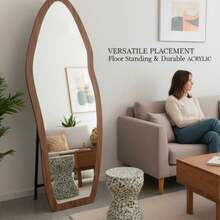 A Light Luxury High-End French Ins Style Full-Length Mirror, Special-Shaped Dressing Mirror, Bedroom Medieval Style Fitting Mirror - D - View 8