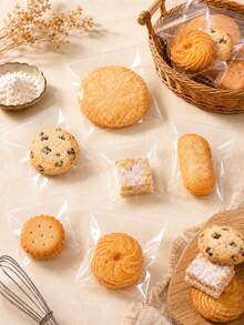 Transparent Self-Adhesive Baking Packaging Bags, Multiple Sizes OPP Dessert Bags, Suitable For Cookies, Pastries And Handmade Snacks, National Day Gift Giving Event, Saudi Arabia National Day - Multicolor - View 9
