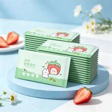 Cartoon Cute Portable Single Pack, Natural Pure Water Cleaning Wipes. Feature Is Randomly Sent In Multiple Styles - Multicolor - View 5