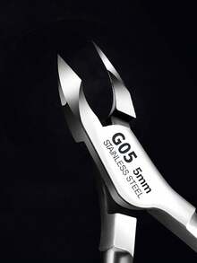 LRIS 3/4 Inch Stainless Steel Nail Clippers Ultra Sharp Nail And Toenail Trimming Tool Labor-Saving Pedicure And Manicure Tool Slim Strong Cutting Dead Skin And Ingrown Nail Relief Tool Professional Nail Care Tool - Silver - View 4