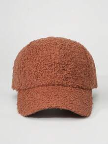 1 buah Topi Baseball Bulu Domba Teddy Warna Polos, Topi Kasual Pelindung Matahari yang Dapat Diatur, Cocok untuk Perjalanan Musim Semi/Musim Gugur, Liburan Pantai, Topi Matahari Pria/Wanita, Topi Remaja Gaya Y2K - topi bisbol - View 20