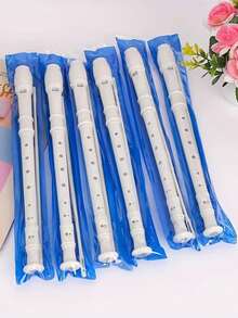 Sáo Recorder nhựa trắng 8 lỗ, dành cho người mới bắt đầu, cao độ kiểu Đức, nhạc cụ biểu diễn chuyên nghiệp, luyện tập cho học sinh, kèm thanh vệ sinh - Nhiều màu - Xem 2