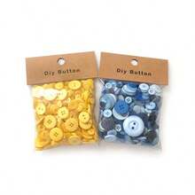 0.9-3.5CM Random Assorted Colorful Resin Buttons, DIY Handmade Decorative Buttons Clothing Material Accessories - Multicolor - View 8