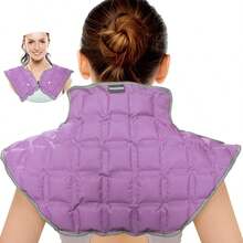 1pc Hot & Cold Compress Shoulder Wrap, Multi-Grid Self-Adhesive Shoulder & Back Ice Pack, Pain Relief For Home And Travel - View 14