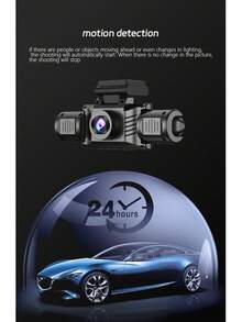 WiFi High Definition 4-Lens Panoramic Dash Cam, Low Light Night Vision, 360° Panoramic Recording, 4-Camera Recording, Collision Sensor, Equipped With 64GB Loop Recording, Mobile Phone Connectivity, Battery Capacity 150mAh - 4-channel Dash Cam - View 7