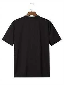 Outdoor Men'S T-Shirt, Comfortable And Breathable, Don't Stop Believing In T-Shirts For Journeys Fun Men'S Short Sleeve Printed T-Shirt, Versatile - Black - View 2