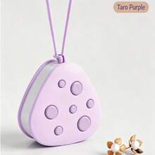 1PC 1PC Triangle Makeup Puff Storage Case, Portable PP Cosmetic Sponge Holder With Mirror, Cute Pink Purple Design Hanging Powder Puff Container, Dustproof Beauty Organizer For Travel Daily Makeup, Party Events And Home Use - Multicolor - View 11