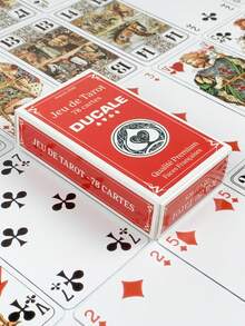 1 Kotak Tarot Prancis, 78 Kartu, Set Kartu Klasik, Cocok untuk Malam Permainan Keluarga, Permainan Papan Pesta, Buatan Prancis - MultiWarna - View 8