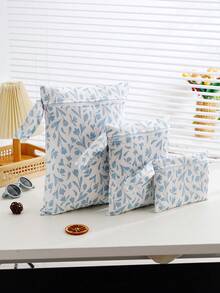 3pcs/Set Tas Popok Kain Basah Kering Dapat Digunakan Kembali untuk Perjalanan, Pantai, Kolam Renang, Perlengkapan Bayi, Yoga, dan Olahraga, untuk Pakaian Renang atau Pakaian Basah - MultiWarna - View 4