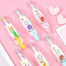 1件壓式裝飾蕾絲膠帶，適用於手帳用品，多功能手帳裝飾、相簿裝飾膠帶 - 彩色 - 查看 5