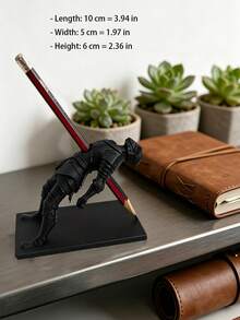 Creative 3D Printed Falling Knight Pen Holder, Multifunctional Handmade Pen Stand, Pen Holder, Desktop Organizer, Fun Creative Pen Holder, Halloween Gift - Multicolor - View 9