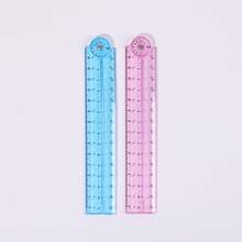 3pcs/1pc 30cm Colorful Transparent Flexible Foldable Ruler, Bendable Durable Plastic Ruler With Clear Markings, Portable Multi-Purpose Drawing Stationery, Suitable For Sketching, Drafting, Homework And Daily Office, Back To School Season Gift, Back To School/Back To School Season/Halloween/Christmas Essential (Random Style And Color, Due To Different Production Batches, Some Rulers May Have Small Black Text, Some May Not, Randomly Sent) - Multicolor - View 6