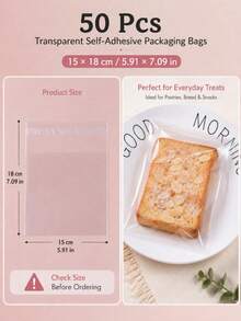Transparent Self-Adhesive Baking Packaging Bags, Multiple Sizes OPP Dessert Bags, Suitable For Cookies, Pastries And Handmade Snacks, National Day Gift Giving Event, Saudi Arabia National Day - Multicolor - View 15