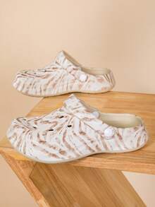 Unisex Clogs, All Season, Lightweight, Non-Slip, Quiet, Multi-Functional/Indoor/Outdoor Clogs - Khaki - View 2