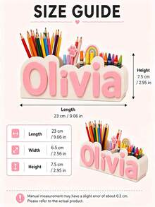 Organizer Meja Tempat Pensil Kustom - Dekorasi Ruangan & Perlengkapan Sekolah dengan Motif Warna-warni - MultiWarna - View 4