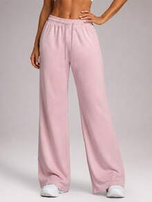 CZRLHYT Women's Pink Soft Shell Pants, Solid Color Straight Leg Outdoor Hiking Pants, Suitable For Outdoor Sports And Casual Wear, Spring/Autumn/Winter - Pink - View 1