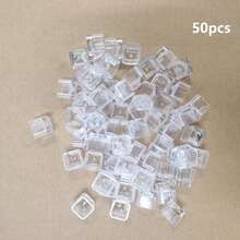 Square Clear Acrylic Tattoo Ink Cups Reusable Pigment Container Stable Placement Smooth Easy Clean Crystal Visible Ink Cup For Tattoo Artists Microblading Permanent Makeup Tattoo Studio Supplies Accessories - View 11