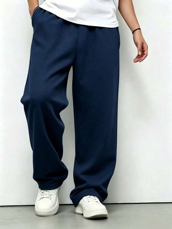 1pc Teen Boys' Handsome Fashion Versatile College Casual Comfortable Retro Street Outdoor Sports Running Fitness Basketball Football Long Pants Spring Summer Autumn Back To School Season
