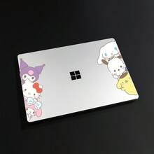 SANRIO 1pc Hello Kitty Cartoon Cute Anime Character Sticker, Self-Adhesive Plastic Sticker, Waterproof And Scratch-Resistant, Semi-Matte Surface, Used For Car Door Window Decoration, Car Stickers, Add Shine To Car Body, Holiday Gift, Great Gift For Family And Friends - A - View 8
