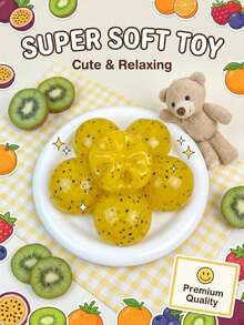 1 Peça Brinquedo Squishy de Maracujá, Bola de Estresse Moldável Sem Rebote, Bola de Estresse com Textura de Slushy Moldável, Perfeito para Feriados, Presentes de Aniversário, Halloween, Ação de Graças, Natal, Dia do Trabalho, Volta às Aulas, Presentes de Festa Squishy, Squish Crocante, Squish de Manteiga Crocante, Apertar, Bola de Slushy. Brinquedo de Estresse Squishy, Squish de Bolinho, Brinquedos para Mulheres, Suprimentos Escolares, Btsarmy, Decoração de Halloween - Multicolorido - Visão 7